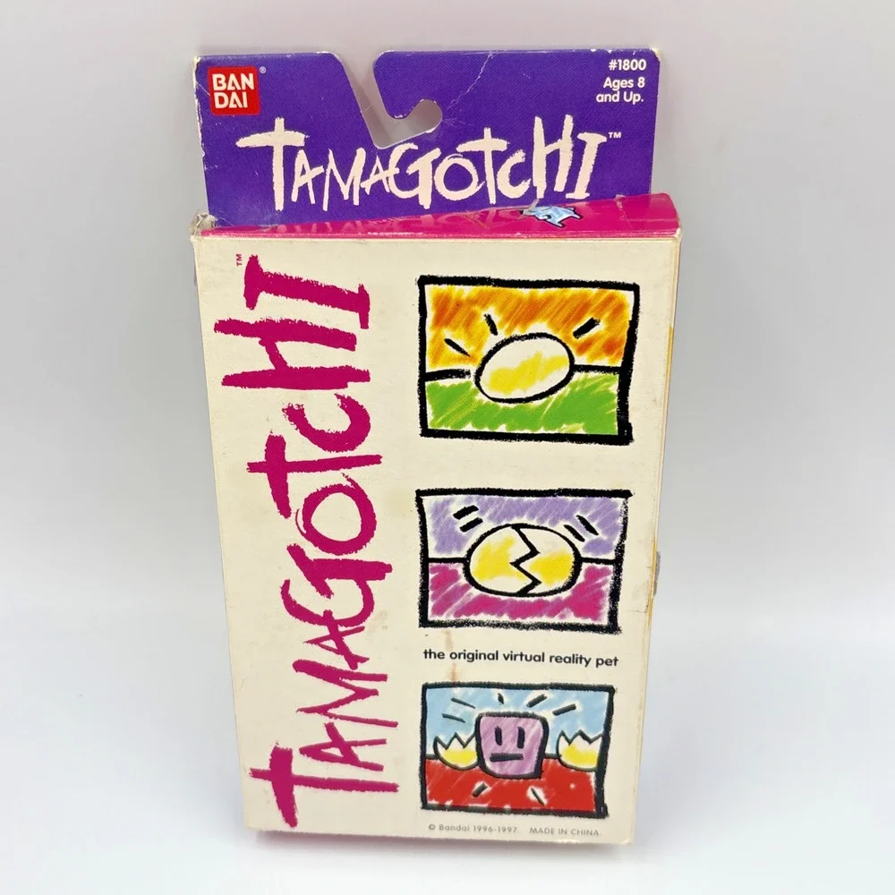 Tamagotchi Original Virtual Pet Pink Purple 1997 New In Box Vintage Retro Bandai